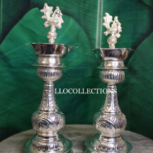 llo-collections-german-sliver-peacock-diya-lamp-set-designer-11-inches