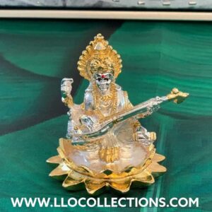 llo-collections-saraswathi-idol-gold-and-silver-coated